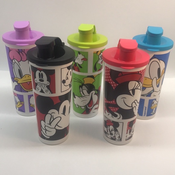 Tupperware Disney Tumbler With Flip-Top Seal Set of 5 Cup - Picture 10 of 16